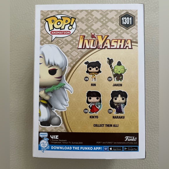NWT - Funko Pop! Animation InuYasha #1301 Sesshomaru-2023 Summer Convention - Picture 4 of 6